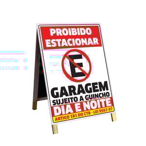 Cavalete Proibido Estacionar mod192