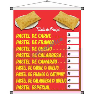 Banner Tabela de Preços (Pastéis) mod81