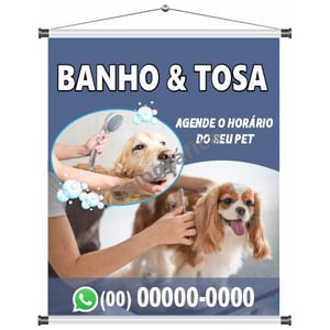 Banner Banho & Tosa mod101