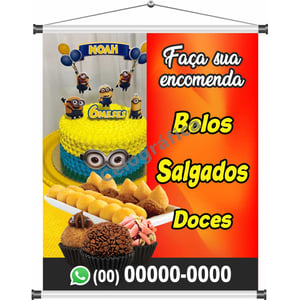 Banner Bolos, Salgados e Doces mod136