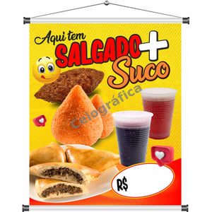 Banner Salgado + Suco mod135