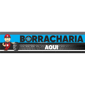 Faixa Borracharia mod72 Lona 440gr  4x0 Fosco bastão e ilhos 