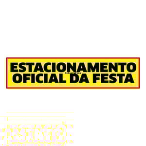 Faixa Estacionamento da Festa mod114 Lona 440gr  4x0 Fosco bastão e ilhos 