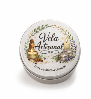 Adesivo Redondo para Vela Artesanal – 4,5 cm