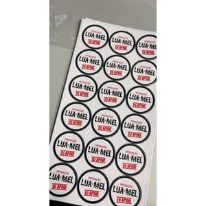 Cartela de Adesivos - Casamento Operação Lua de Mel