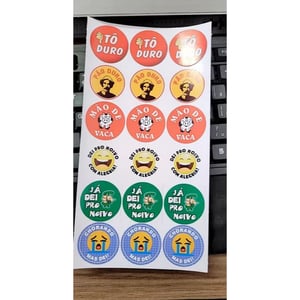 Cartela de Adesivos - Casamento Hora Da Gravata