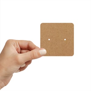 Tags Em Kraft - Brinco 4x4 Cm - Sem Personalizacao Kraft 300g 4x4cm    