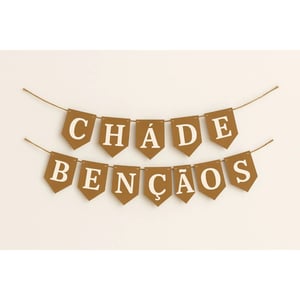 Faixa Bandeirinha Bandeirolas - Chá De Bençãos      