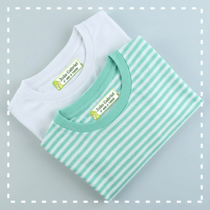 Kit Etiquetas Termocolantes DTF Textil 5,0x2,0   Recorte Eletronico 50 peças