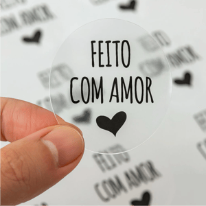 Adesivo Transparente com Corte e Contorno