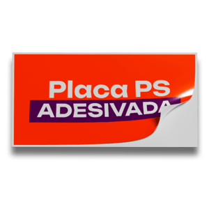 Placa PS Ps 2mm Adesivado Frente     