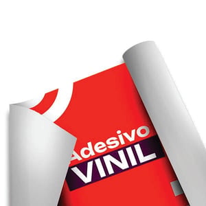 Adesivo Fosco Vinil Branco  4x0 Fosco Sem acabamento 