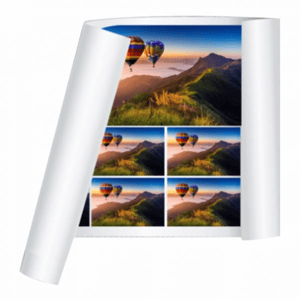 Papel Fotográfico Couchê Fosco 260g Papel fotográfico Couchê Fosco 260g 120cm 4x0 Fosco impressão Solvente Premium Largura maxima de impressão 1,20m
