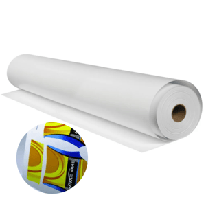 Impressão em papel sublimático PAPEL SUBLIMÁTICO POR METRO LINEAR 1,55 ÁREA DE IMPRESSÃO 4x0 Resina Coating MÍNIMO DE 8M PARA MENOR QUANTIDADE 19,00m LINEAR