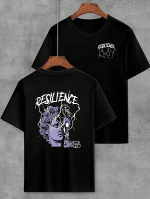 Camiseta Personalizada preta Tecido Algodão Estampa padrão Colorida A4  Silk-Screen  