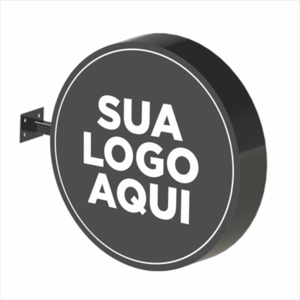 Placa acrilico dupla face luminosa Acrilico 60x60    