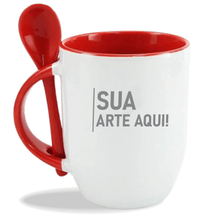 Caneca com colher Personalizada