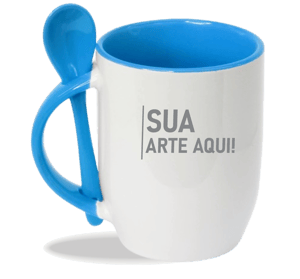 Caneca com colher Personalizada