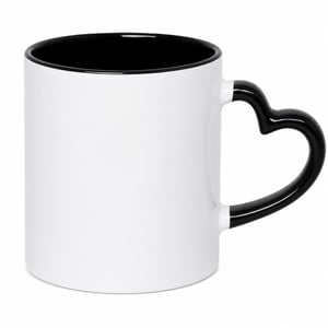 Caneca com Alça coração Personalizada