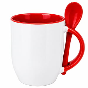 Caneca com colher Base Curvada Personalizada