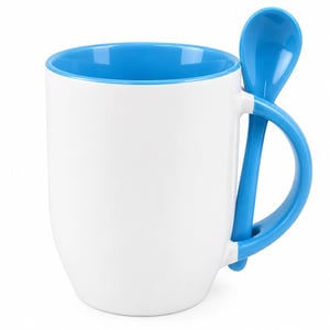 Caneca com colher Base Curvada Personalizada