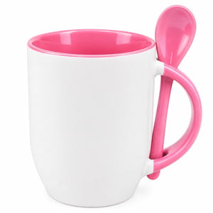 Caneca com colher Base Curvada Personalizada