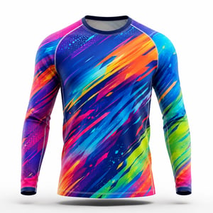 Camiseta Térmica Manga Longa Esportiva Thermo Dry Exclusive Personalizada Adulta 4X0 Cor Ultra Hd 92,5% Poliéster | 7,5% Elastano Impressão Total 