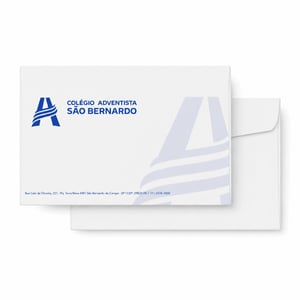 Envelope Saco 11,4x16,2cm Personalizado Offset 90g 11,4x16,2cm 4x0 Impressão Colorida Corte Reto 