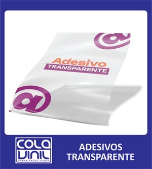 Adesivo Transparente (gramatura 0,10) Vinil Promocional 08 Brilho Tamanhos Variados 4x0 Eco-Solvente Refile 