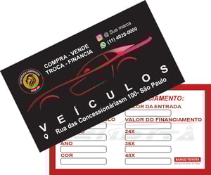 Cartão de visitas Couchê 250g / 300g 9x5cm 4x1 Verniz Total Brilho / Verniz Localizado Corte Reto 