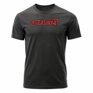 Camiseta FUZILEIROS - PA Algodão Fio 30 180gr.  Cor Preta  Estampa aplicada em DTF 