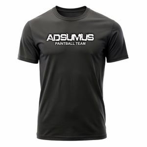 Camiseta ADSUMUS - SC Algodão Fio 30 180gr.  Cor Preta  Estampa aplicada em DTF 