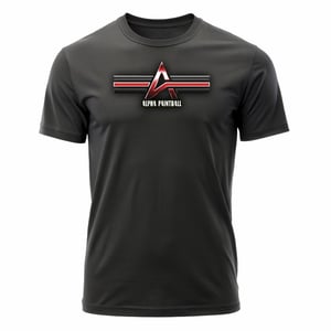 Camiseta ALPHA - PA Algodão Fio 30 180gr.  Cor Preta  Estampa aplicada em DTF 