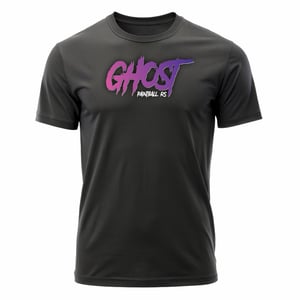 Camiseta GHOST - RS Algodão Fio 30 180gr.  Cor Preta  Estampa aplicada em DTF 