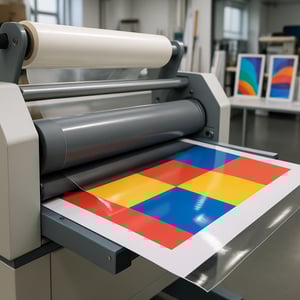 Laminação Profissional Brilho e Fosco em Grandes Formatos Vinil e BOPP larguras padrão 1,06 m, 1,27 m e 1,52 m   Brilho e Fosco 