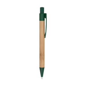 Caneta de Bambu Clip Plástico