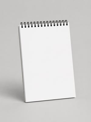 Bloco de anotações padrão (A5)      Em papel Reciclato 75 g/m², com capa personalizada em impressão offset colorida. Miolo composto por folhas lisas, sem impressão. Acabamento em encadernação Wire-O metálica. 32 folhas.