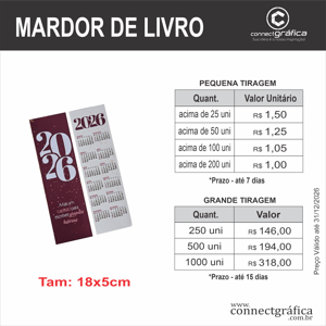 Calendário MARCADOR (Grande Tiragem)