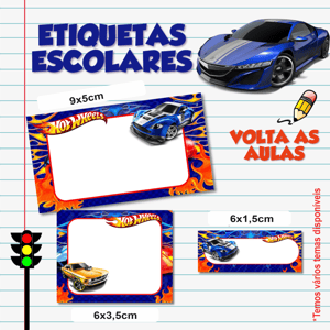 Etiquetas Escolares - Cartela 25 uni
