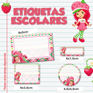 Etiquetas Escolares - Cartela 25 uni