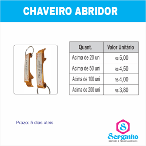 Chaveiro abridor