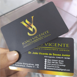 Cartão de Visita verniz total 4x0