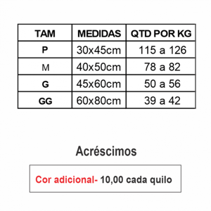 Sacola alça camiseta