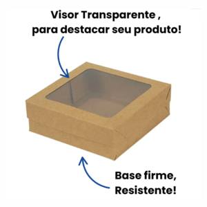 Caixas Com Visor 12x12x4