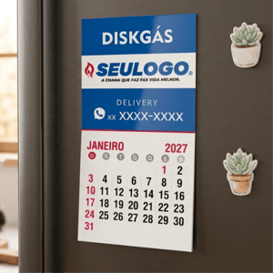 Ímã de geladeira com calendário