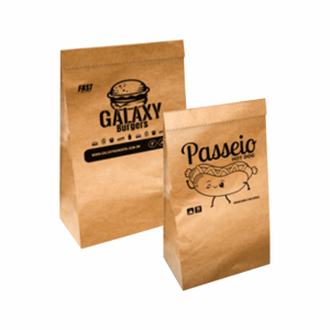 Saco para Delivery P (5 KL) Kraft 90g 17x30x10cm 4x0   