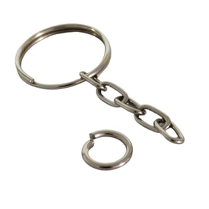 Argola para chaveiro + Elo  25mm    