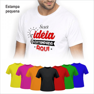 Camisa Personalizada Algodão    estampa pequena 