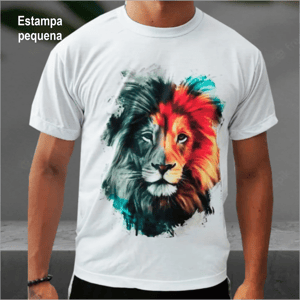 Camisa Personalizada Algodão    estampa grande 