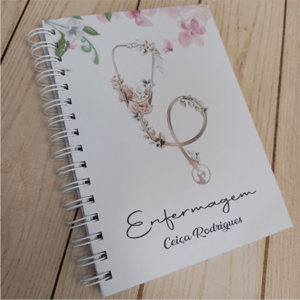 Caderno capa dura 15X21 (50 FOLHAS) Capa dura 15x21cm  Laminação BOPP sEspiral de aço 